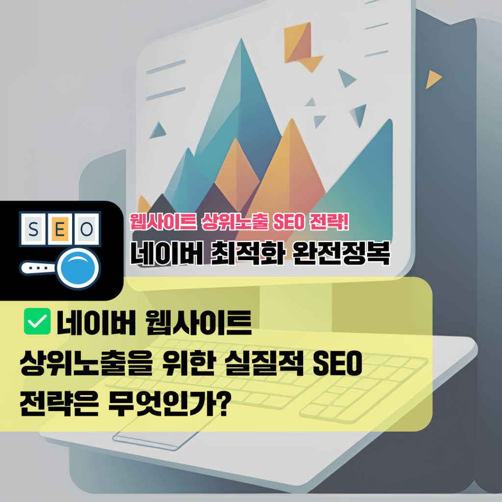웹사이트 상위노출 (4) 네이버 웹사이트 상위노출을 위한 실질적 SEO 전략은 무엇인가?